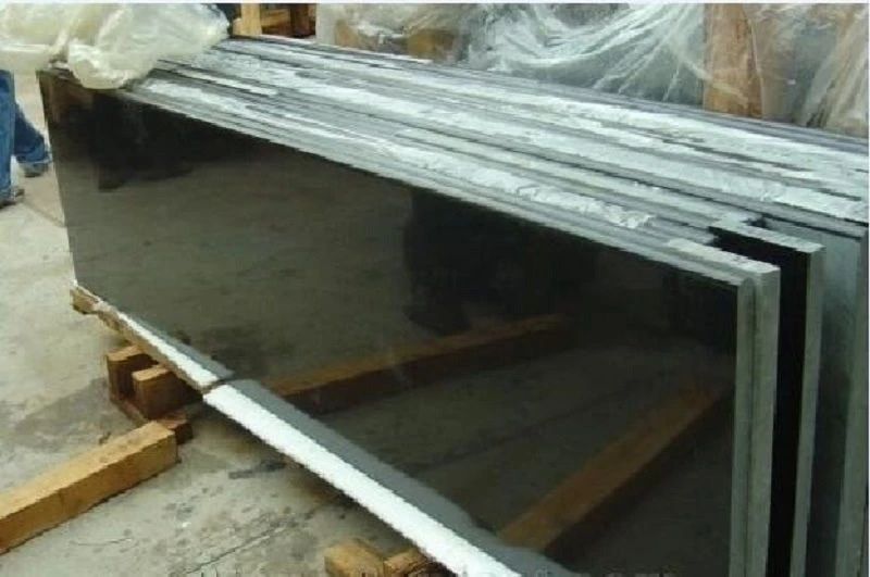 black granite slabs
