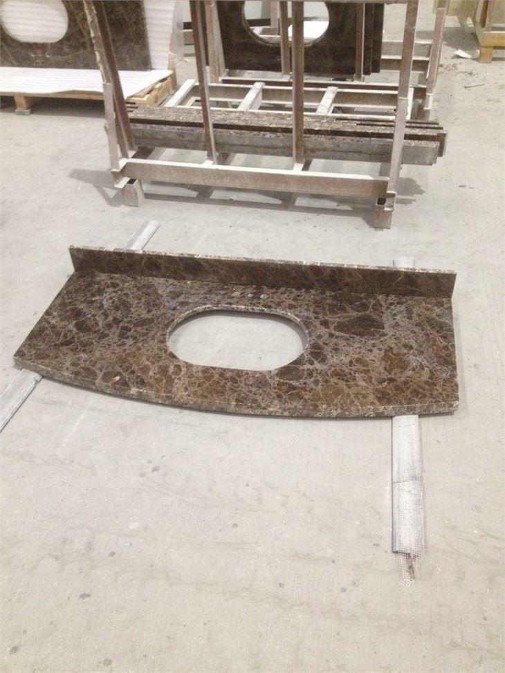 emperador dark marble vanity top