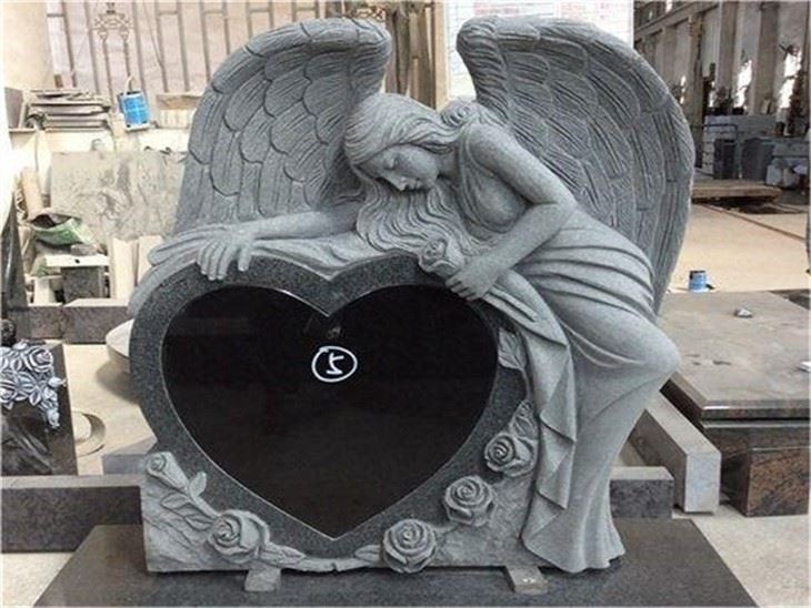 angel engravings headstones