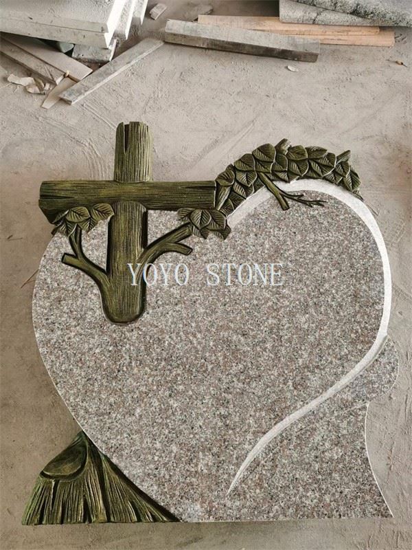 Heart shaped headstones