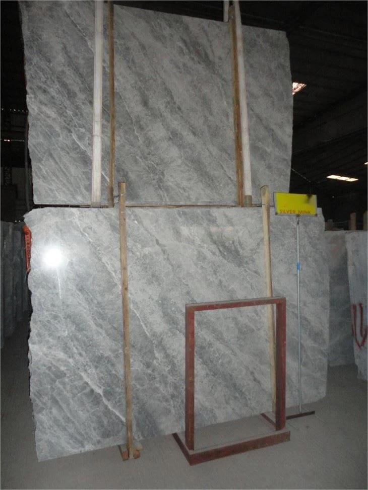 silver gray marble