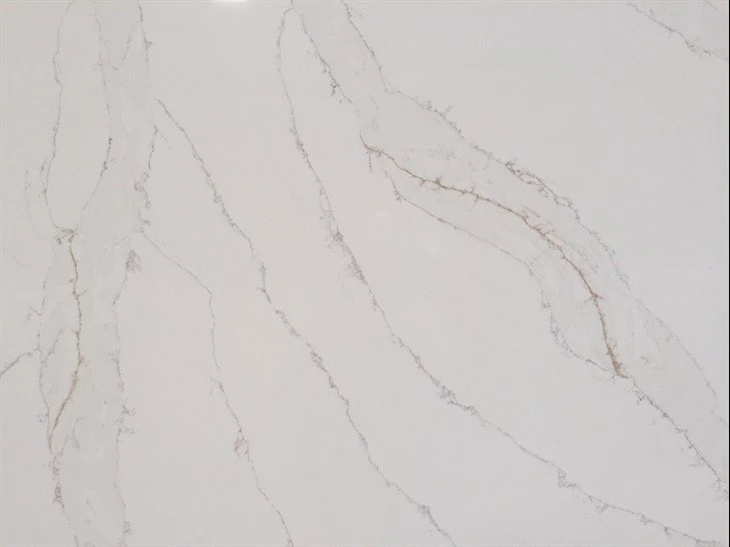 white quartz with gold veins