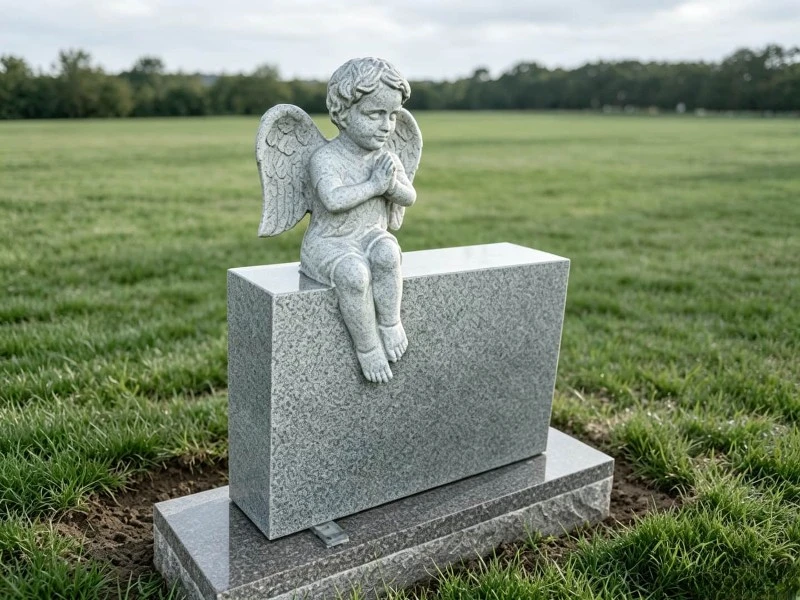 grey granite angel headstone grey granite angel headstone