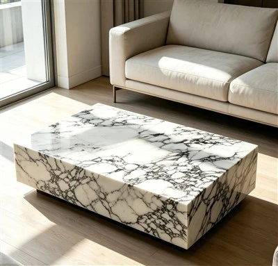 Meja Kopi Marble Viola