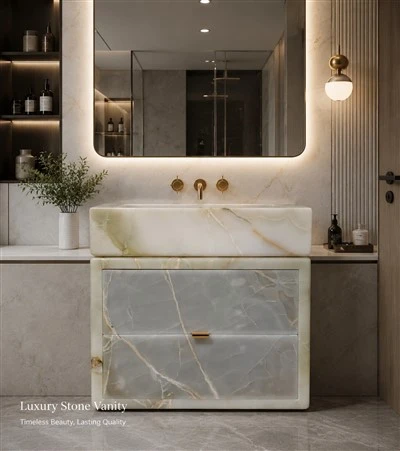 Sinki Kapal Onyx Hijau