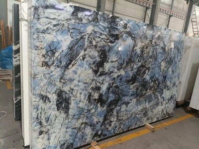 Nano Mikro-Kaca Kristal Berlian Biru